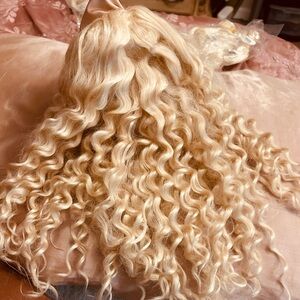 Blonde Curly Hair Extension